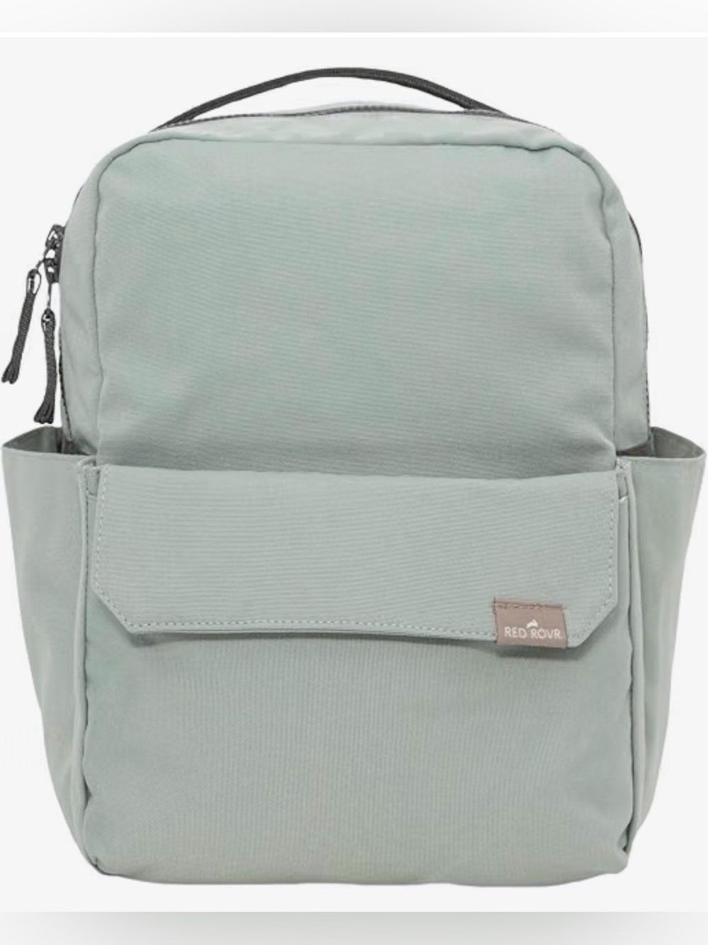NWT - Mini Roo Diaper Bag Backpack, Sage Green Baby Bag - 6 Pocket Daily Carry